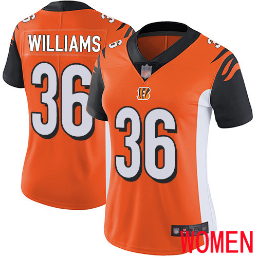 Cincinnati Bengals Limited Orange Women Shawn Williams Alternate Jersey NFL Footballl #36 Vapor Untouchable